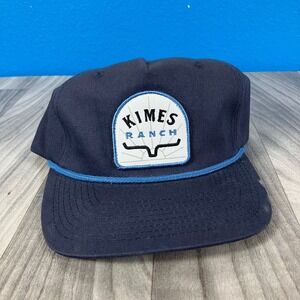 Kimes Ranch Hat Men's Adjustable Navy Blue Cotton Western Style